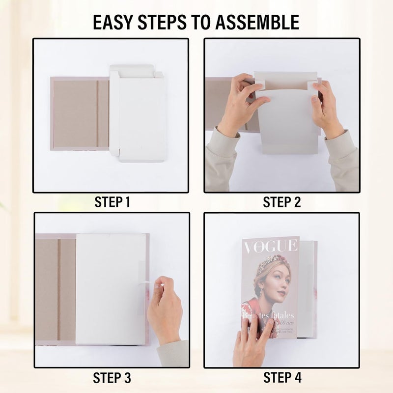 PROBENEX Mono Large | 4 PCS Faux Decorative Books for Home Decor | Not Real Books (Cardboard Boxes) | Coffee Table, Shelf Styling & Modern Aesthetic Accent Pieces for Living Room, Office - Image 4